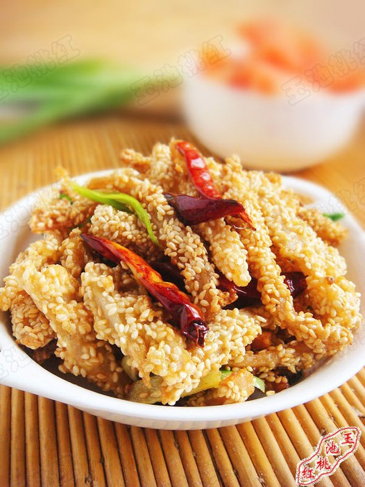 芝麻藕丝的做法