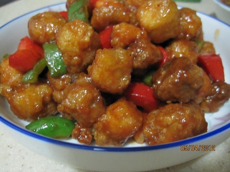 糖醋鸡球的做法