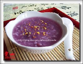 桂花紫薯粥的做法