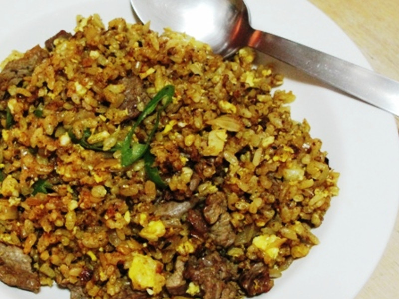 *Re*印度风味的咖哩牛肉蛋炒饭的做法