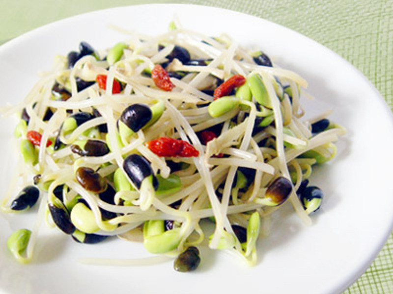 快炒黑豆芽的做法