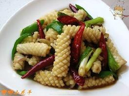 麻辣鱿鱼卷的做法