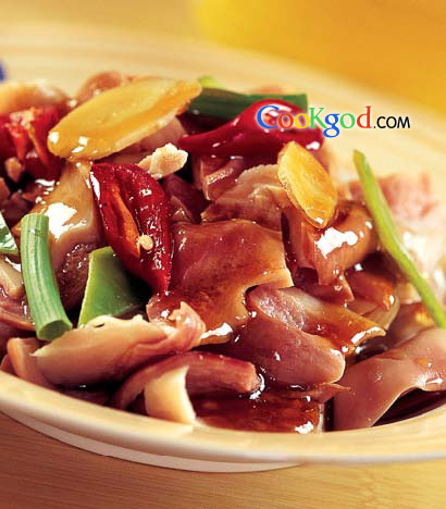 尖椒肚片的做法