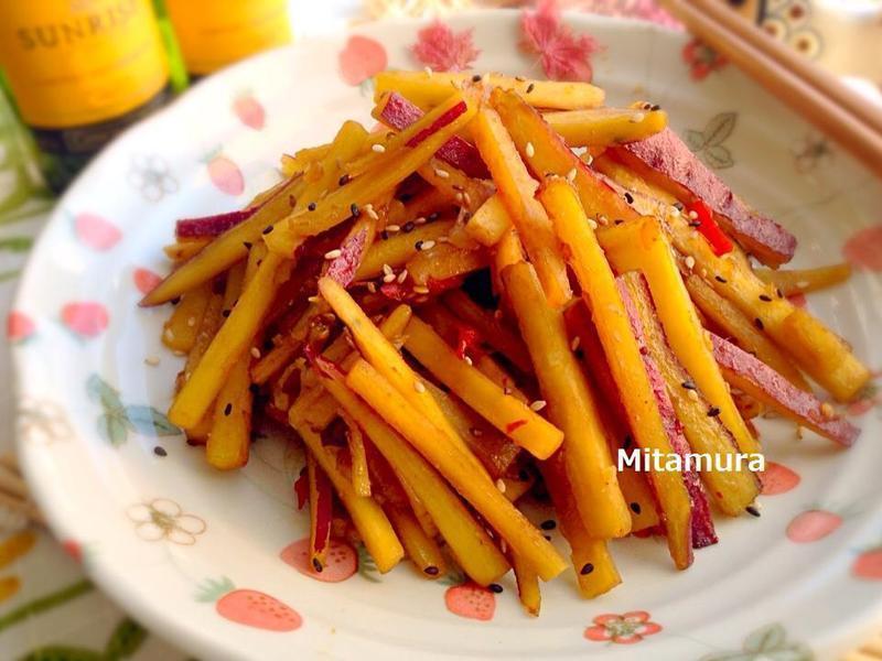 金平风炒地瓜丝的做法