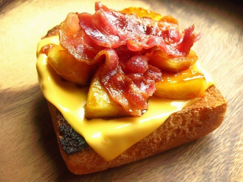 培根苹果酱起司三明治(博客培根)的做法