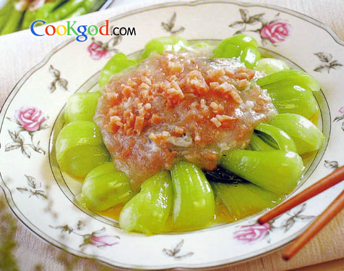 鸡蓉菜心的做法