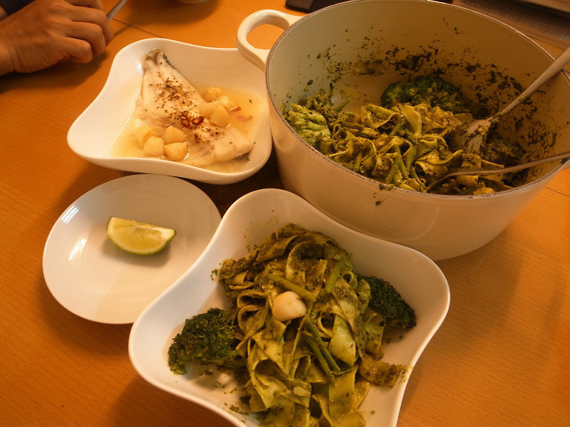 Jamie oliver 15分钟上菜 - 青酱细面 柠檬蒸鱼的做法