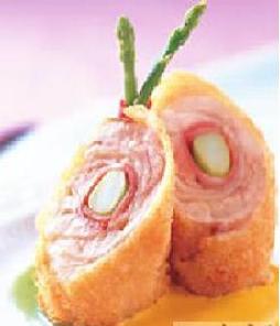 芦笋鸡捲的做法