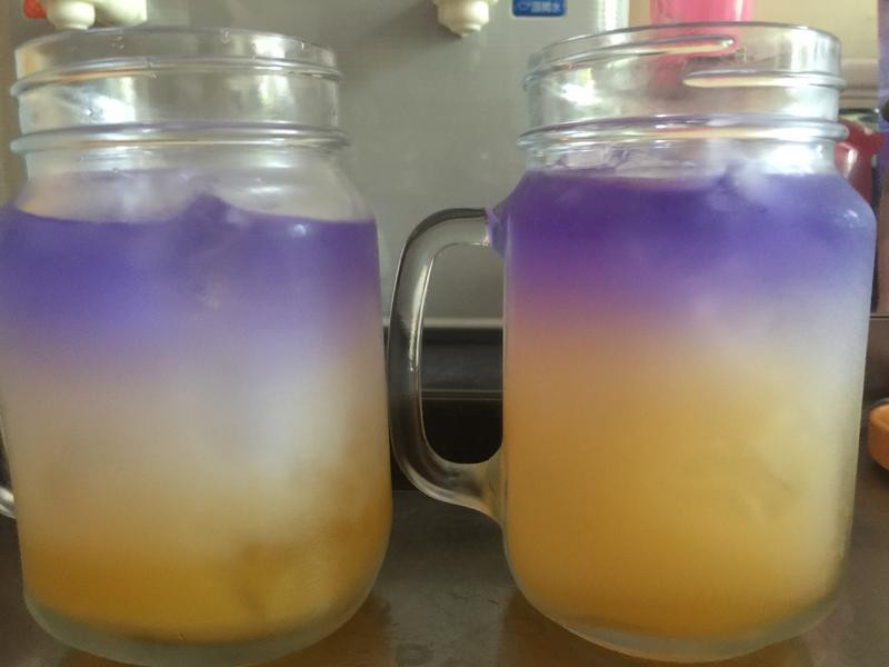 微醺冰火蝶豆花的做法