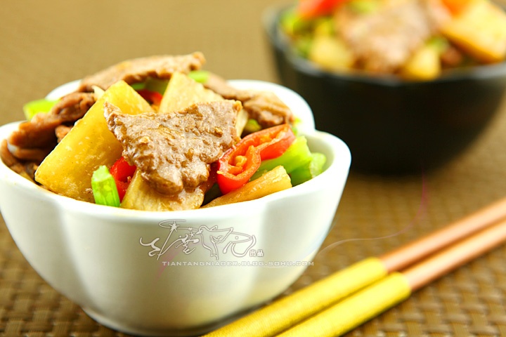 清香又温补的山药炒羊肉的做法