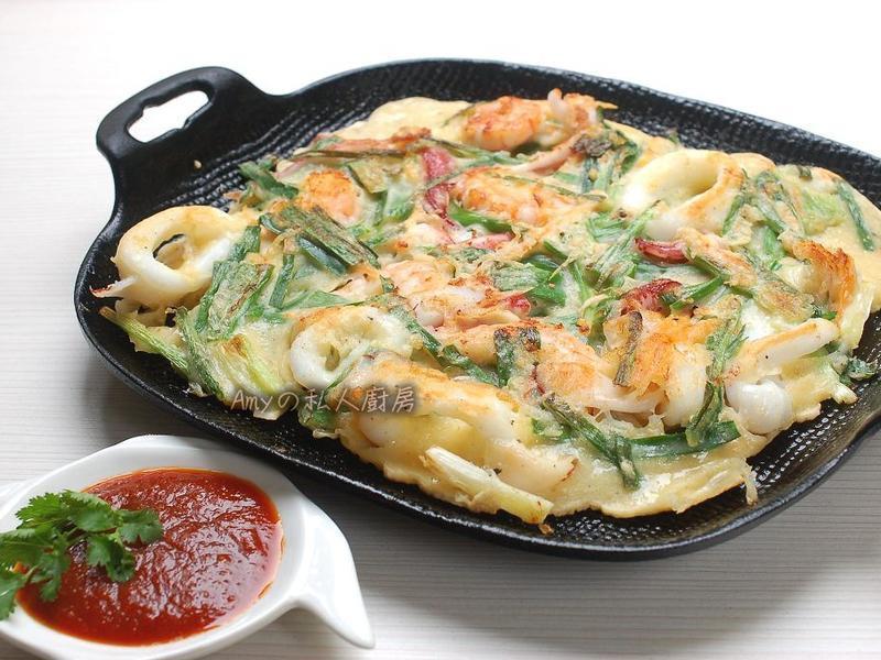 【韩式海鲜煎饼】的做法