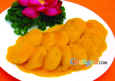 藕夹银鳕鱼的做法