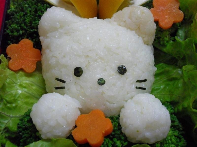 疗瘉系的「猫肉球」便当的做法