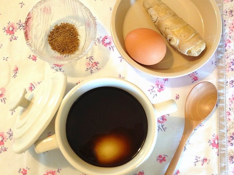 姜汁黑糖蛋的做法