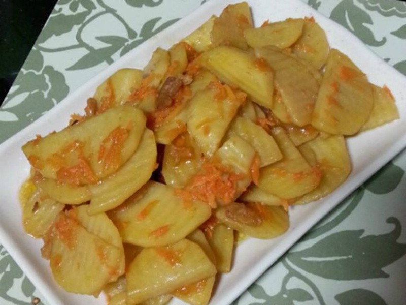 虾米炒土豆的做法