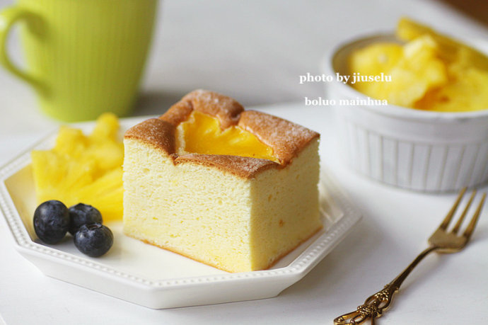 轻盈松软【菠萝棉花蛋糕】的做法