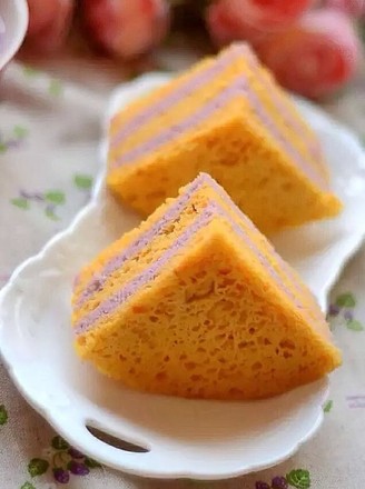 南瓜紫薯发糕的做法