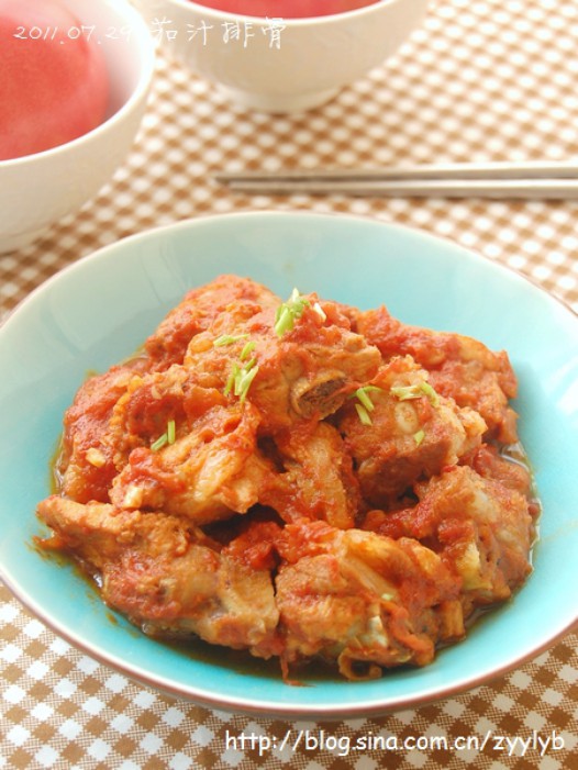 茄汁排骨的做法