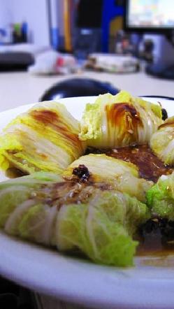 翠玉白菜【即白菜裹土豆肥牛】的做法