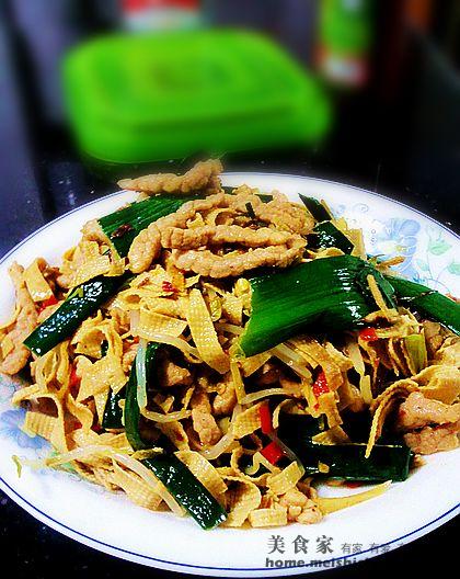 千张肉丝的做法