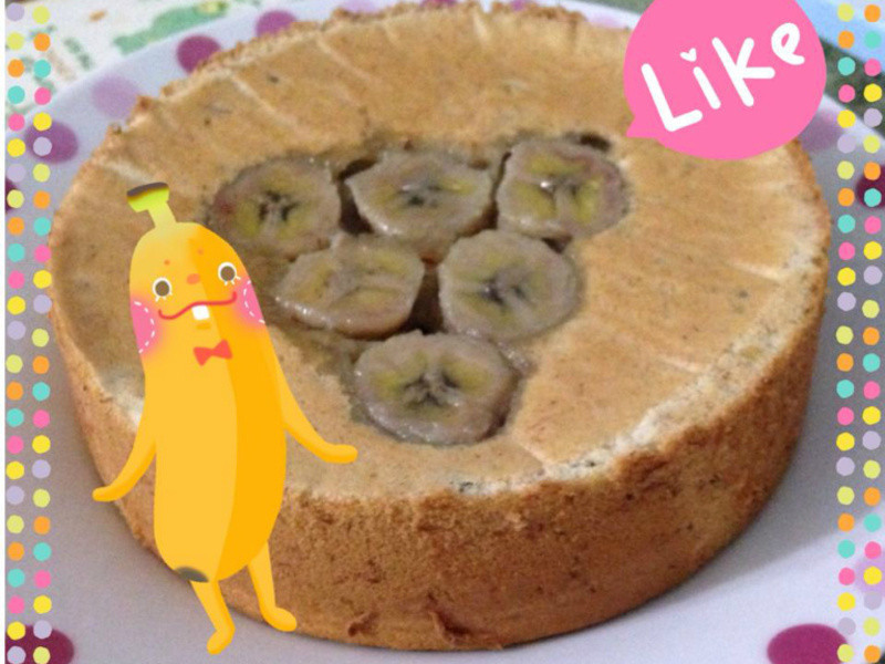 芭娜娜戚风蛋糕的做法