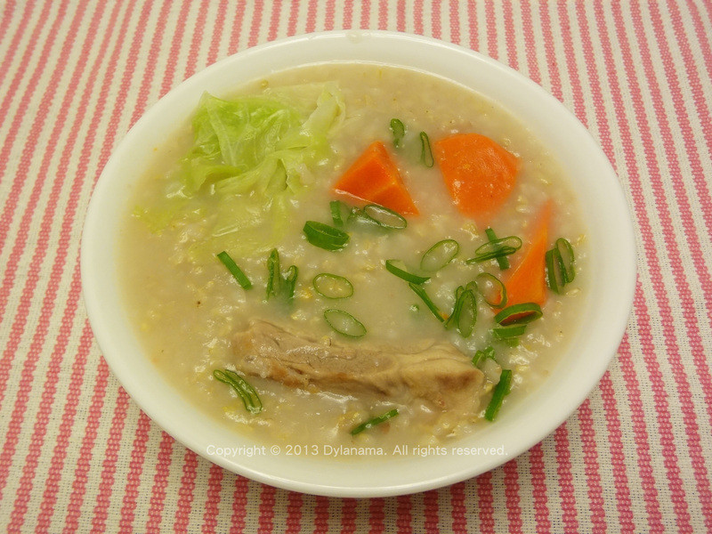 糙米排骨蔬菜粥的做法