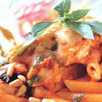 蕃茄腊味通心面的做法