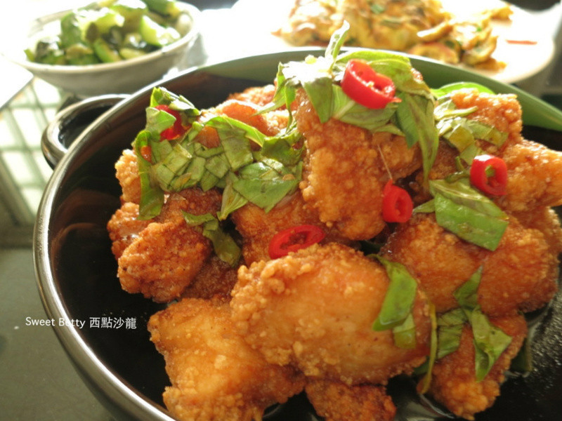 泰式柠檬椒麻鸡块的做法