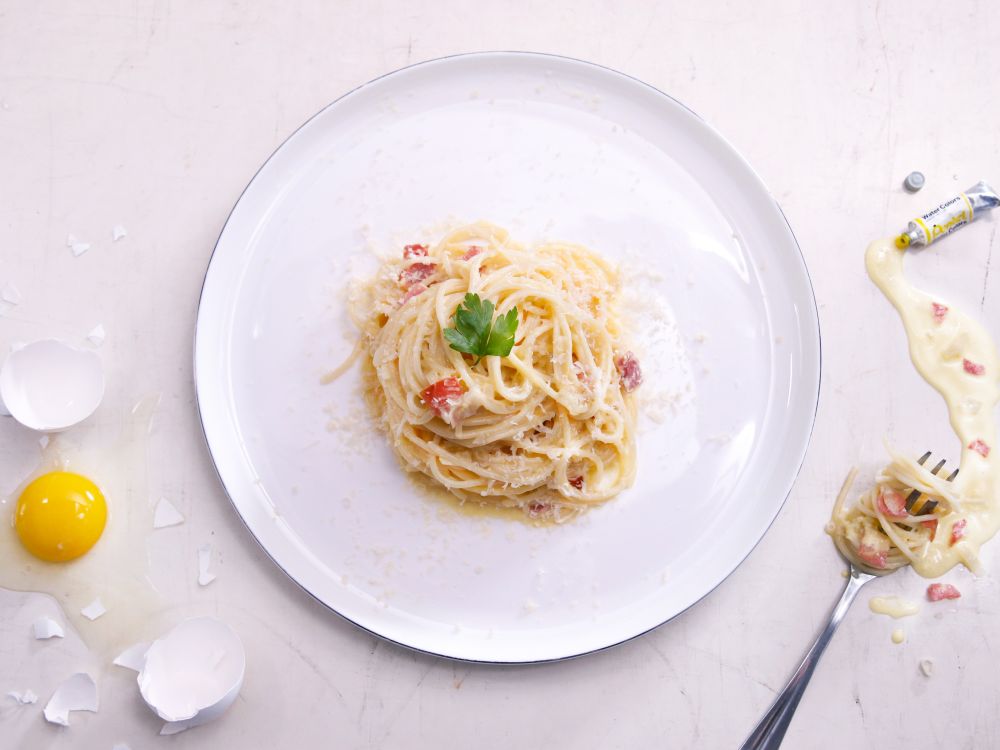 意式烟肉蛋汁意粉的做法