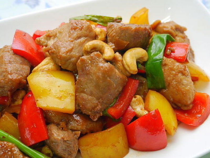 腰果肉丁的做法