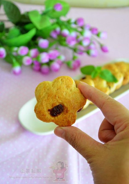 蔓越莓梅花饼的做法