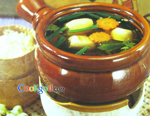 肠仔蛋清汤的做法