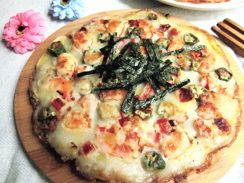 鲜虾蔾麦煎饼的做法