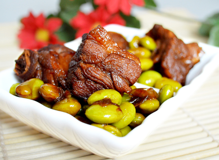 啤酒毛豆鸭的做法