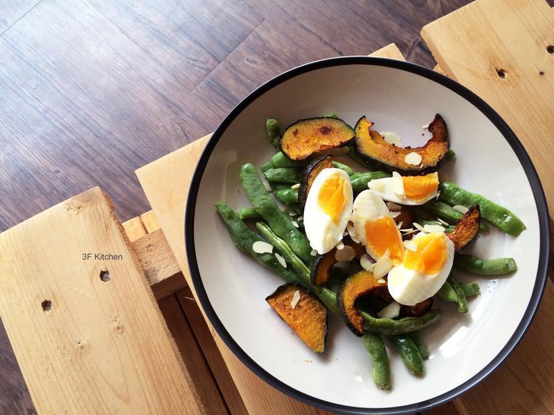 蒜香丑豆肉桂南瓜温沙拉的做法