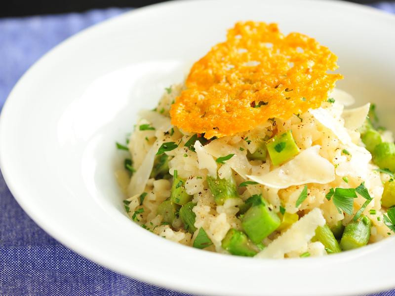 鲜露笋意大利炖饭的做法