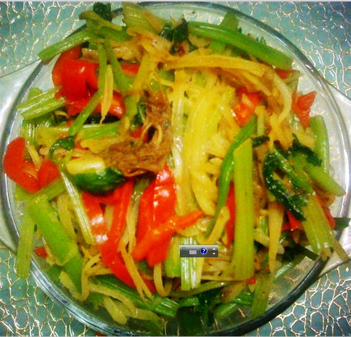 养生芹菜土豆丝的做法