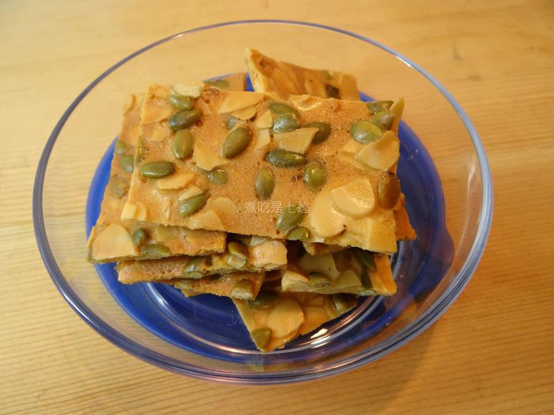 杏仁南瓜子瓦片的做法