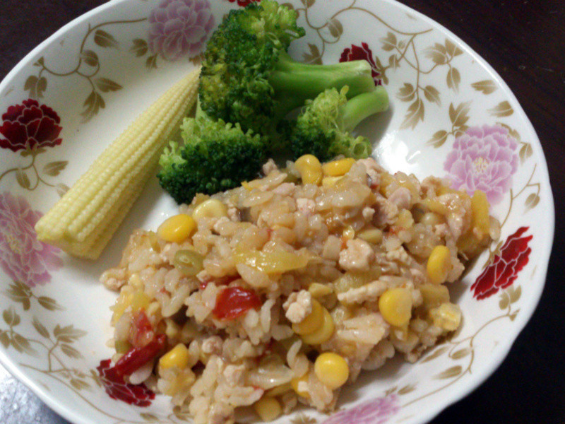 夏日凤梨炖饭的做法