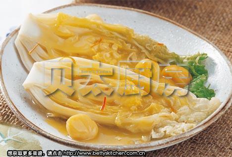 栗子白菜的做法