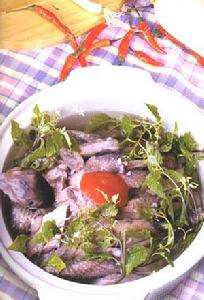 珍珠鸡菜汤的做法