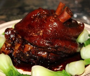 菜圆酱蹄的做法