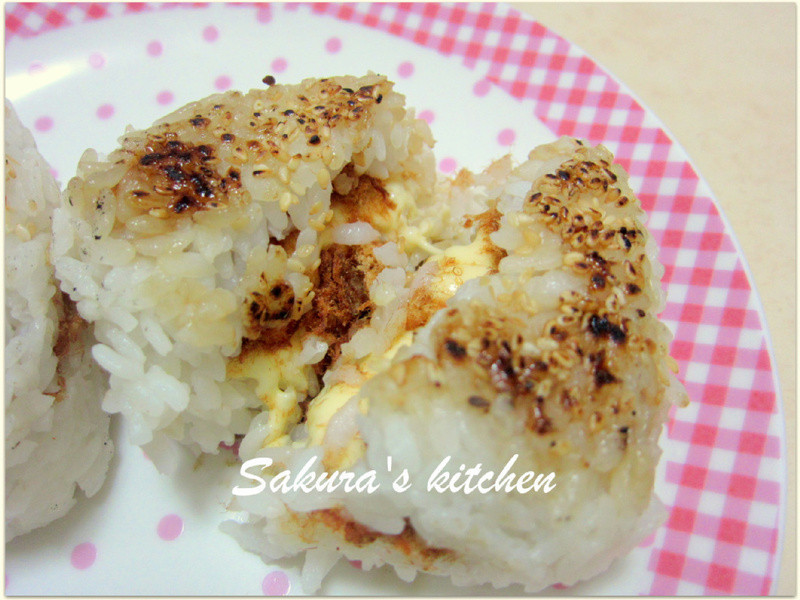 ?我的手作料理? 日式芝司乐烤饭团的做法