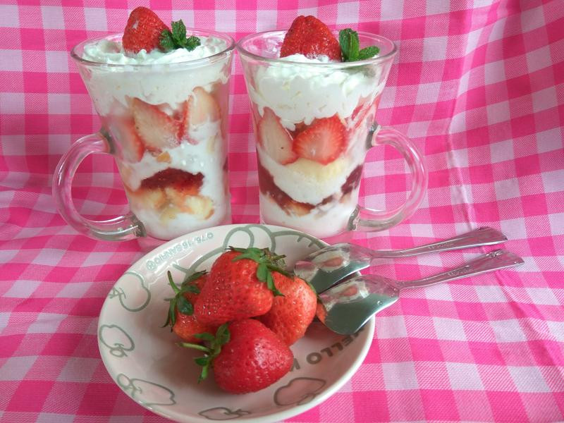 免烤箱草莓蛋糕塔的做法