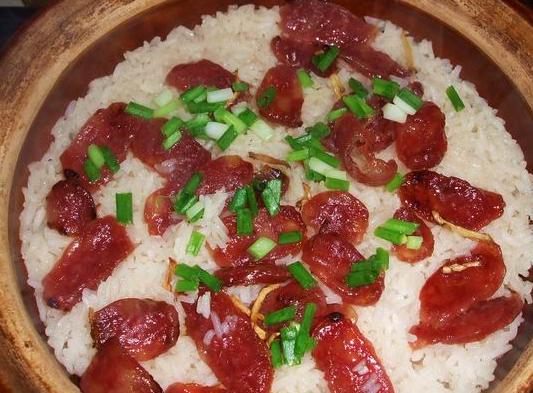 腊肠油饭的做法