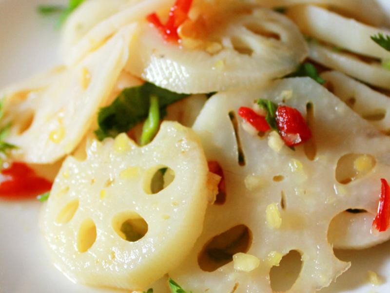 麻油香拌莲藕的做法