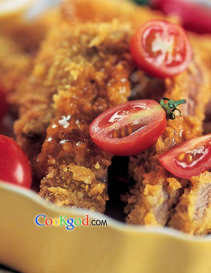 锅塌牛排的做法