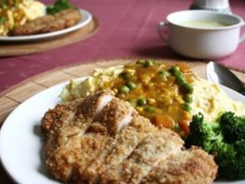 炸猪排咖哩蛋包饭的做法