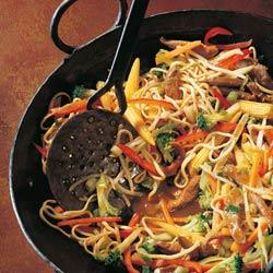 鸭肉炒面的做法