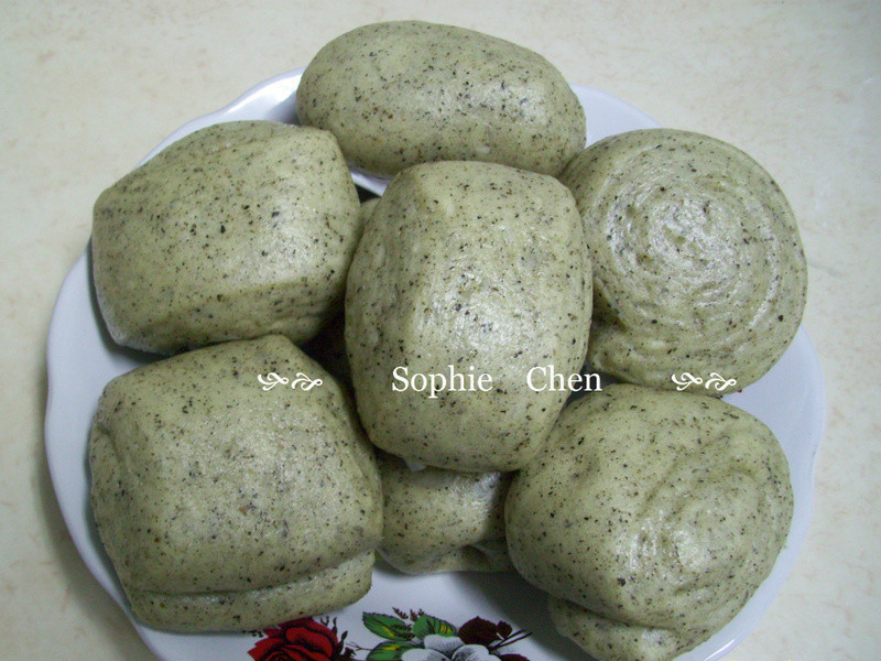 黑芝麻小馒头的做法